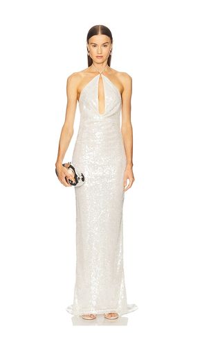 X REVOLVE Lucie Gown in Metallic Neutral. - size L (also in M, S, XL, XS, XXS) - Michael Costello - Modalova