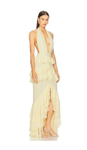 X REVOLVE Clara Bow Gown in Lemon. - size L (also in M, S, XL) - Michael Costello - Modalova