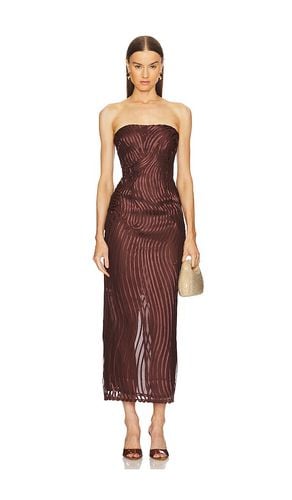 X REVOLVE Opal Midi Dress in Chocolate. - size L (also in M, S, XL, XS, XXS) - Michael Costello - Modalova