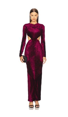 X REVOLVE Spencer Gown in Burgundy. - size L (also in M, S, XL, XS) - Michael Costello - Modalova