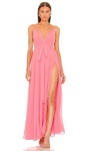 Vestido largo justin en color rosado talla L en - Pink. Talla L (también en M, S, XS, XXS) - Michael Costello - Modalova