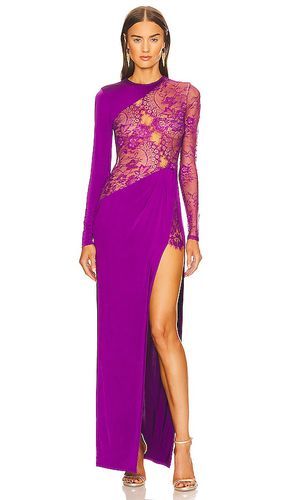 Vestido largo hillary en color talla L en - Purple. Talla L (también en M, S, XL, XS, XXS) - Michael Costello - Modalova