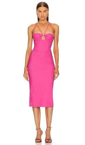 X revolve elio midi dress in color pink size XS in - Pink. Size XS (also in XXS) - Michael Costello - Modalova