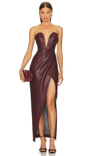 Vestido largo jake en color burgundy talla M en - Burgundy. Talla M (también en S, XXS) - Michael Costello - Modalova