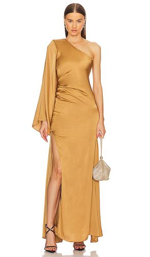 Vestido largo mae en color oro metálico talla L en - Metallic Gold. Talla L (también en M, S, XL, XS, XXS) - Michael Costello - Modalova