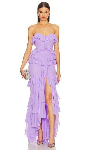 Vestido largo oleksandra en color lavanda talla M en - Lavender. Talla M (también en S, XL, XS) - Michael Costello - Modalova