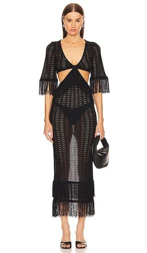 X REVOLVE Hanley Fringe Maxi Knit Dress in . - size M (also in S, XS) - Michael Costello - Modalova