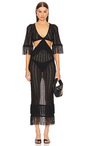 X REVOLVE Hanley Fringe Maxi Knit Dress in . Taglia S, XS - Michael Costello - Modalova