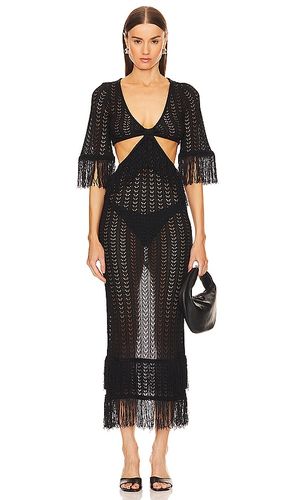 X REVOLVE Hanley Fringe Maxi Knit Dress in . Taglia XS - Michael Costello - Modalova