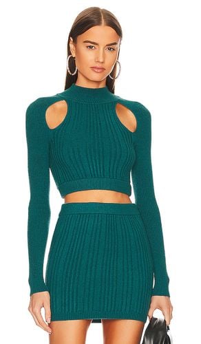 X REVOLVE Nadra Raglan Cut Out Sweater in Teal. - size L (also in M) - Michael Costello - Modalova