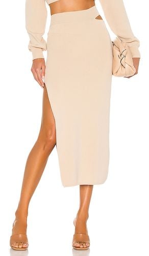 X REVOLVE Cut Out Knit Midi Skirt in Beige. - size L (also in M, S, XL) - Michael Costello - Modalova