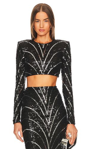 X revolve leonie crop top en color talla M en & - Black. Talla M (también en S, XS, XXS) - Michael Costello - Modalova