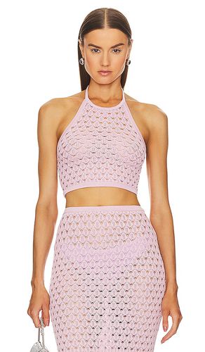 X revolve harva sequined knit halter en color talla L en - Pink. Talla L (también en M, S, XL, XS) - Michael Costello - Modalova