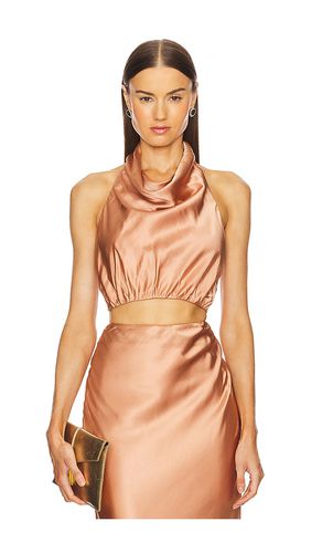 X revolve perla top en color cobre metálico talla L en - Metallic . Talla L (también en M, S, XL, XS, X - Michael Costello - Modalova