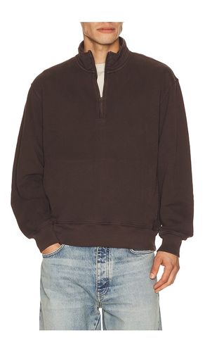 New Mccarren Funnel Zip Sweatshirt in Brown. - size L (also in M, S, XL/1X) - Madewell - Modalova