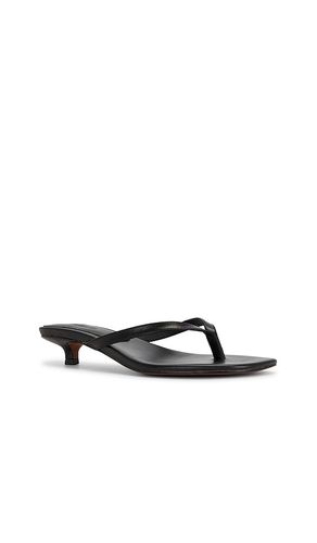 Tamia Heeled Thong Sandal in Black. - size 6 (also in 6.5, 9) - Madewell - Modalova