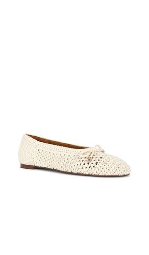 Hester Crochet Ballet Flat in Ivory. - size 10 (also in 7, 9) - Madewell - Modalova