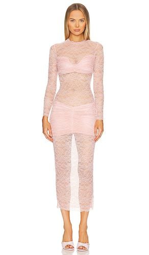 Ellie Lace Midi Dress in Pink. - size L (also in M, XL, XS) - Mother of All - Modalova