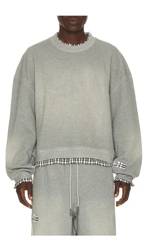 Layered Sweatshirt in Grey. - size L (also in M, S) - MADFRENZY - Modalova