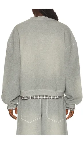 Layered Sweatshirt in Grey. - size L (also in M, S) - MADFRENZY - Modalova