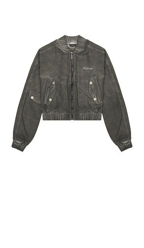 Oversized Bomber in Charcoal. - size L (also in M, S, XL/1X) - MADFRENZY - Modalova