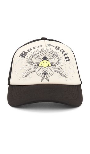 Smiley Born Again Trucker Hat in Black,Cream - Market - Modalova