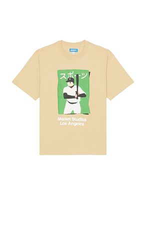 Illustrated Baseball Tee in Tan. - size L (also in M, S) - Market - Modalova