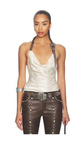 Metal Buckle Halter Cowl Neck Top in . Size 34/2. Also in 36/4 - Markgong - Modalova