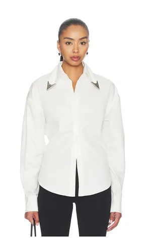 Tie-back Shirt With Metallic Pointed Collar in . Size 34/2. Also in 36/4, 38/6, 40/8, 42/10 - Markgong - Modalova