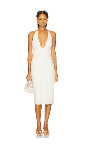 X REVOLVE Midi Dress With V Neckline in . - size L (also in M, S) - Milkwhite - Modalova