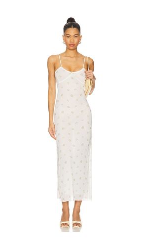 Lingerie Long Mesh Dress in Ivory. - size L (also in M, S, XL, XS) - Milkwhite - Modalova