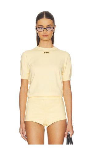 Short Sleeve Sweater in - Milkwhite - Modalova