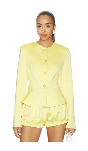 Satin Button Up Blazer in . Size L. Also in XS - Milkwhite - Modalova