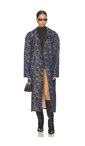 Long printed coat in color navy size S (also in XS) - Milkwhite - Modalova