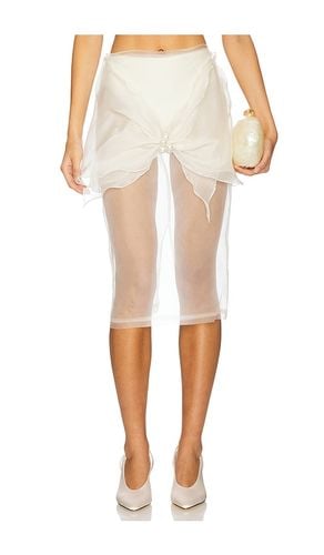 X REVOLVE Organza Midi Skirt With Big Bow in . - size L (also in M, S, XS) - Milkwhite - Modalova