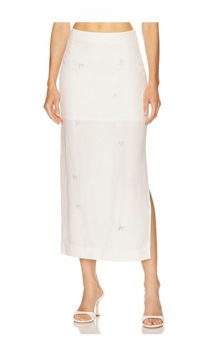 X REVOLVE Midi Skirt With Mini Strass Bows in . Size M. Also in XS - Milkwhite - Modalova