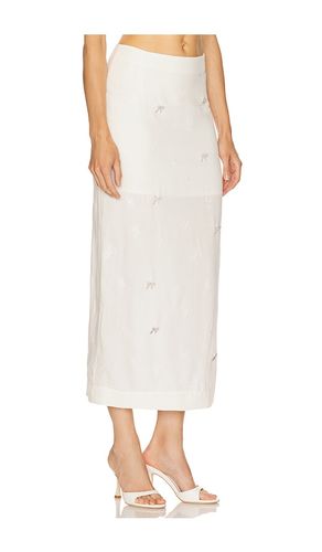 X REVOLVE Midi Skirt With Mini Strass Bows in . Size L. Also in M, S, XS - Milkwhite - Modalova