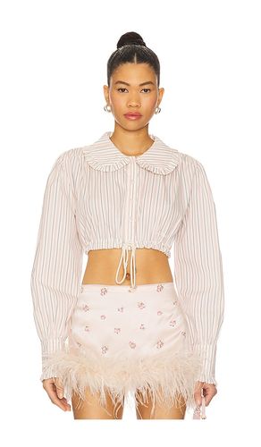 Crop Shirt With Collar in . Taglia L. Also in M - Milkwhite - Modalova
