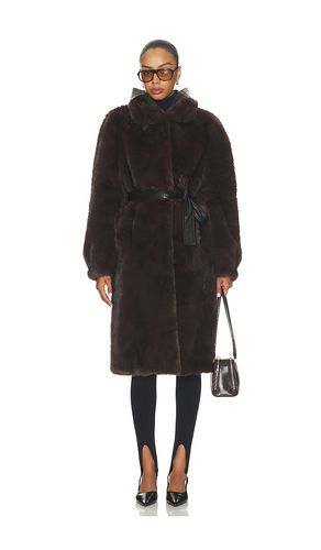 Penny Maxi Faux Fur Coat in . Size L. Also in M, S, XS - Mimchik - Modalova