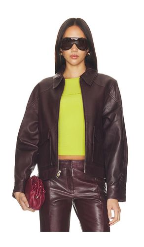 Pint Leather Jacket in Burgundy. - size L (also in M, S) - Mimchik - Modalova