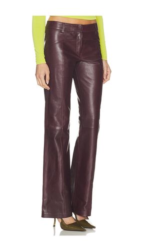 Ventura Leather Pant in Burgundy. - size 24 (also in 26, 27) - Mimchik - Modalova