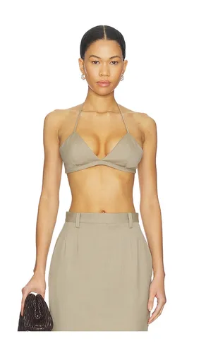 Faux Fur Trimmed Rosie Bra in . Size 0. Also in 2, 8 - Mimchik - Modalova