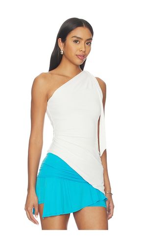 One-shoulder tie top in color ivory size 0 (also in 2, 4, 6, 8) - Mimchik - Modalova