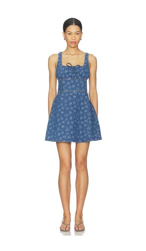 Neve Denim Mini Dress in Blue. - size S (also in XS, M) - MINKPINK - Modalova