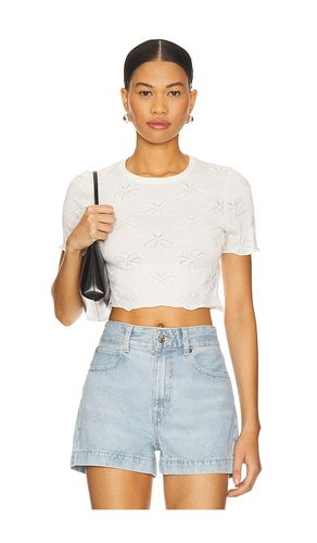Bowie Pointelle Knit Tee in . - size L (also in M, S, XS) - MINKPINK - Modalova