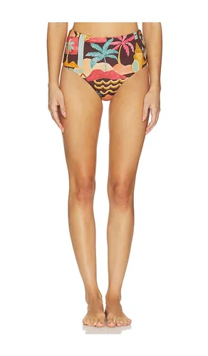 Isola High Waisted Bikini Bottom in Chocolate. - size M (also in S, XS) - MINKPINK - Modalova