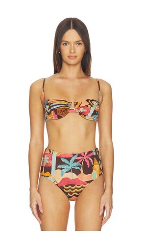 Isola Gathered Bikini Top in Chocolate. - size M (also in S, XS) - MINKPINK - Modalova
