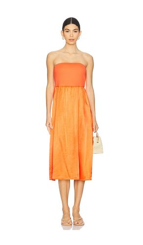 Solange Midi Dress in Orange. - size L (also in M, S, XS) - Michael Stars - Modalova