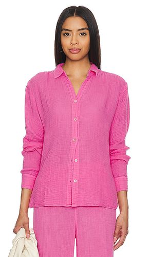 Leo Button Down Shirt in Pink. - size L (also in M, S) - Michael Stars - Modalova