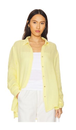 Leo Button Down Shirt in Lemon. - size L (also in M, S, XS) - Michael Stars - Modalova